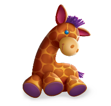 Stuffed giraffe